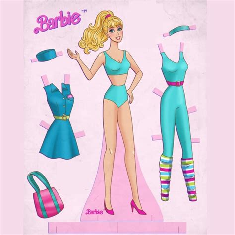 Barbie Paper Doll Vintage Barbie Paper Doll Book Cut Out Etsy