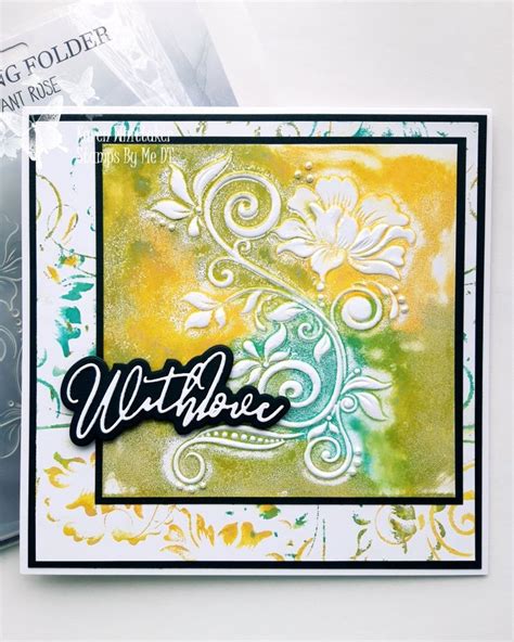 Radiant Rose Embossing Folder Stampsbyme Dtsample Embossfolder