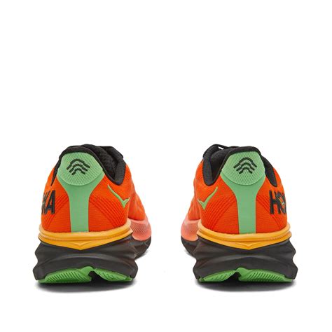 Hoka One One Clifton 9 Flame And Vibrant Orange End Ar