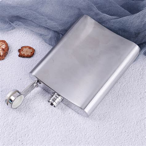 Stainless Steel Hip Liquor Whiskey Alcohol Flask Cap Oz Pocket Wine