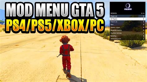 COMO INSTALAR MOD MENU EN GTA 5 ONLINE PS4 PS5 XBOX ONE SERIES PC