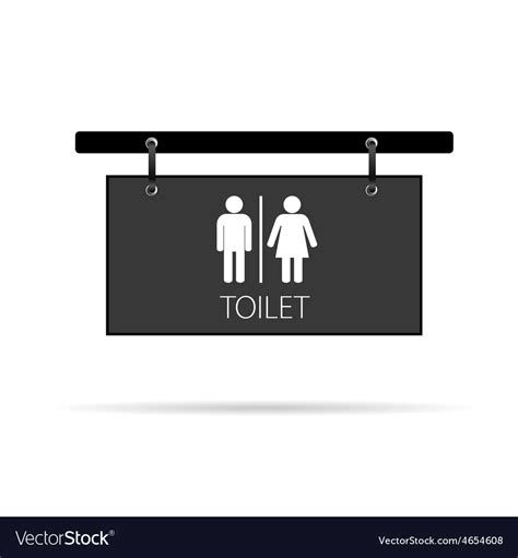 Toilet signboard Royalty Free Vector Image - VectorStock