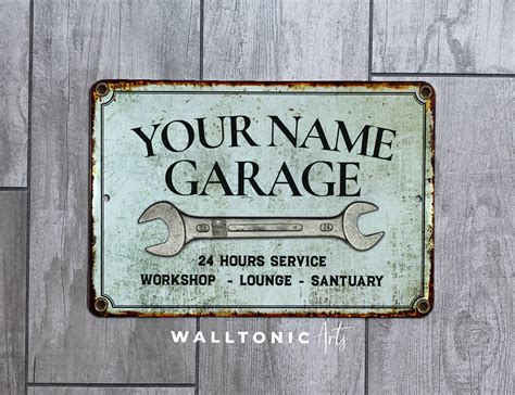 Rustic Metal Garage Signs at Terry Prater blog