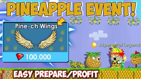 HOW TO PREPARE PINEAPPLE EVENT 2020 BIG PROFIT GrowTopia YouTube