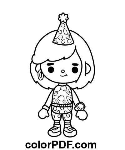 Toca Boca Party Girl Coloriages Et Livres En Pdf