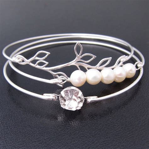 Sterling Silver Cultured Freshwater Pearl Bracelet For Women Etsy