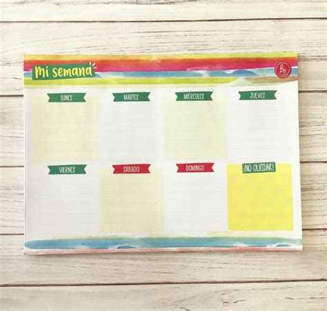 Pack De 3 Kits Block De 50 Hojas Planner Semanal A4 Útiles MercadoLibre