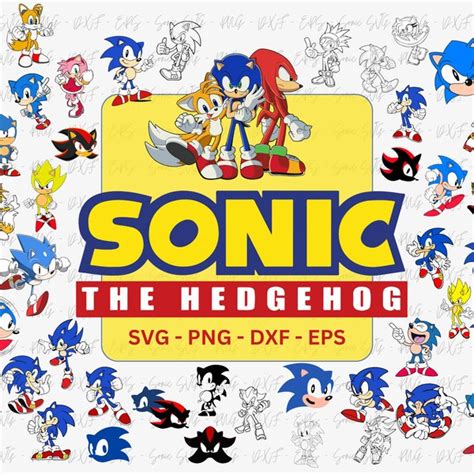 Sonic Svg Cricut Etsy