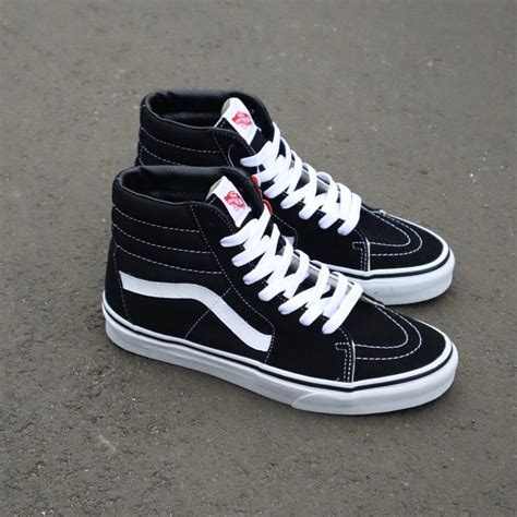 Jual Vans Sk8 Hi Black White Classic Resmi Pt Navya Shopee Indonesia