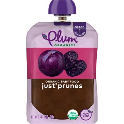 Plum Organics® Just® Prunes Stage 1 Organic Baby Food Pouch, 3.5 oz ...