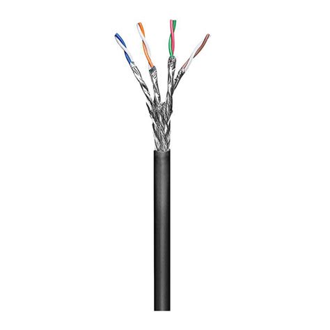 Electrónica Gimeno Cable S FTP Cat6 CCA rigido 100mts Exterior Negro