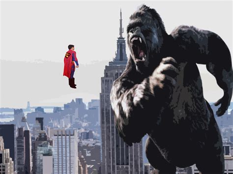 Superman VS King Kong by badger4r on DeviantArt