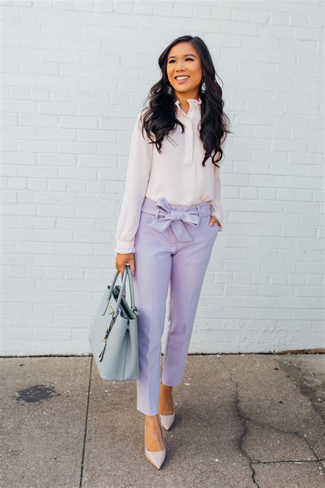 How To Style Lavender Pants For Spring Color And Chic