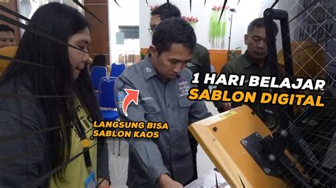 1 Hari Langsung Bisa Sablon Kaos Digital Workshop Sablon Digital Smkn