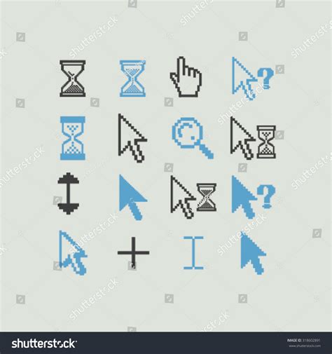 Cursors Icons Royalty Free Stock Vector 318602891 Avopix