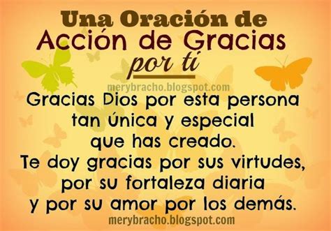 Oración De Acción De Gracias Por Ti Entre Poemas Y Vivencias