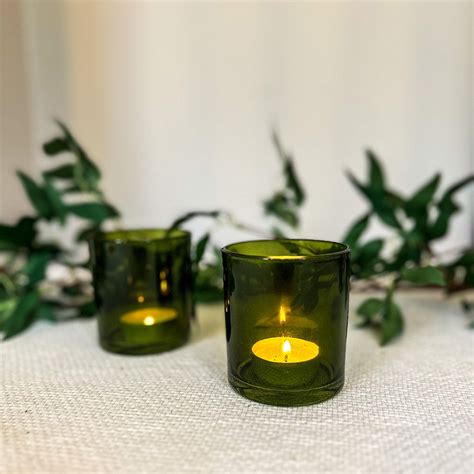 Forest Green Glass Tea Light Holder The Wedding Of My Dreams