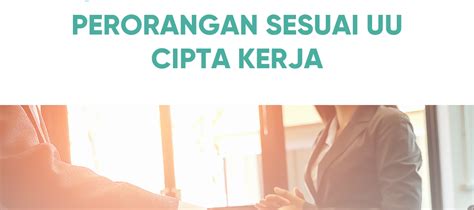 Syarat Mendirikan Pt Perorangan Sesuai Uu Ciptra Kerja Jasperindo