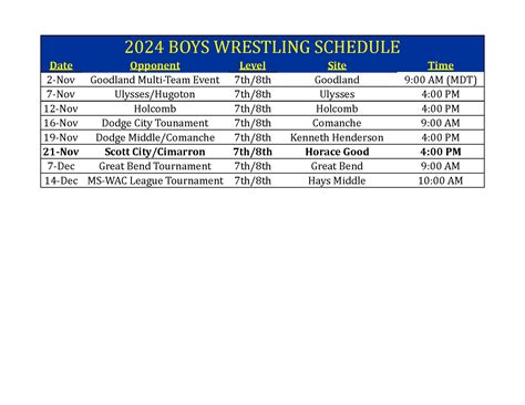 Boys Wrestling | Horace Good Middle School