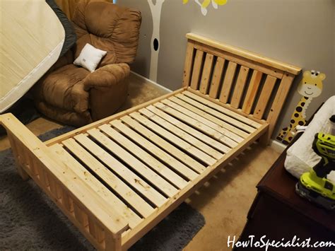 Diy Project 2x4 Twin Bed Howtospecialist How To Build Step By Step Diy Plans