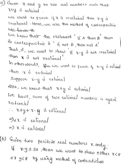 Solved Problem Prove The Following Using The Specified Technique