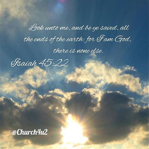 The Sun Shining Through Clouds With A Bible Verse