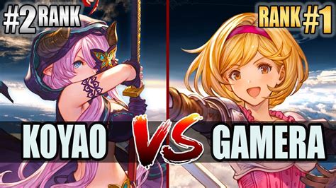 GBVSR Koyao Narmaya Vs Gamera Djeeta High Level Gameplay YouTube