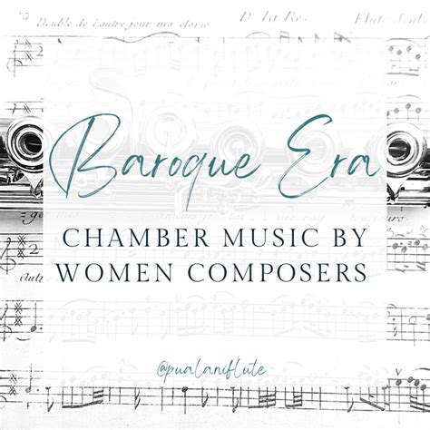 Baroque Chamber Music for Flute by Women Composers