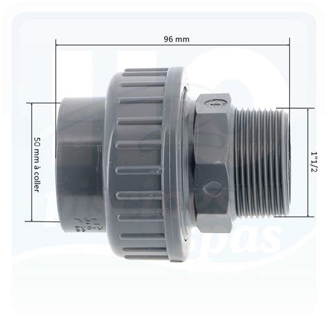 Raccord Union Vdl Pvc Pi Ces Viss En Diam Tre Mm Femelle