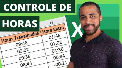 Controle Seu Banco De Horas No Excel Youtube