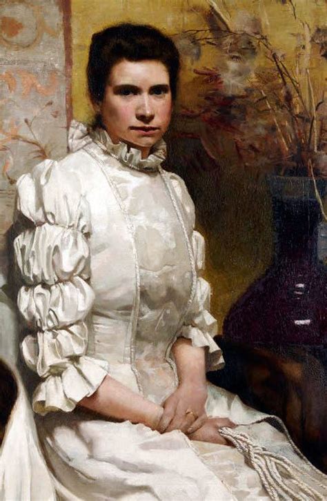 James Paterson Eliza In Her Wedding Dress Ca 1884 Portrait Of The