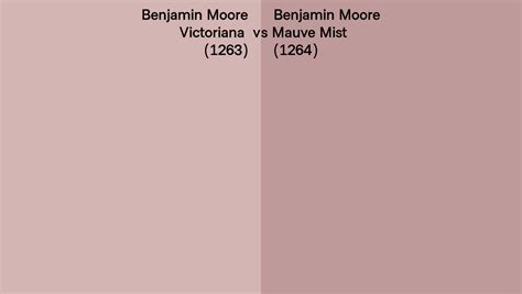 Benjamin Moore Victoriana Vs Mauve Mist Side By Side Comparison