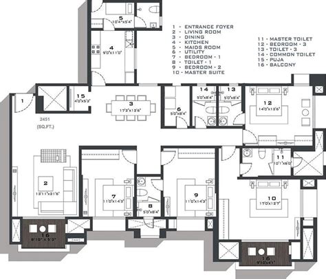 Hiranandani Chennai Floor Plan - floorplans.click