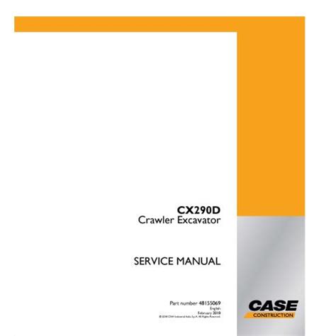 Excavadora De Cadenas Case Cx D Pdf Manual De Servicio