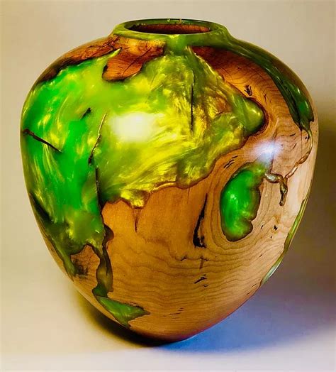 Burls And Resin Woodturning Wood Turning Wood Vase Woodturning Art