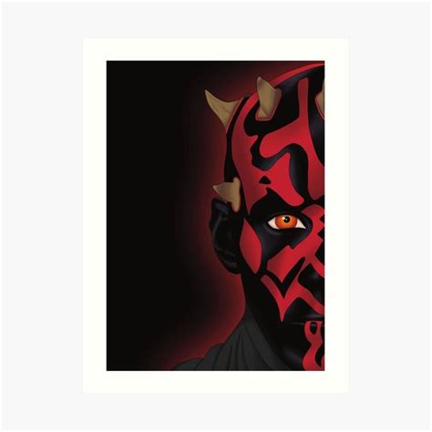 Portrait Of Darth Maul Art Print By Sageandcodesign In 2022 Art