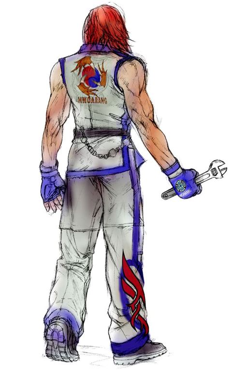 Hwoarang Back Concept Characters Art Tekken Concept Art