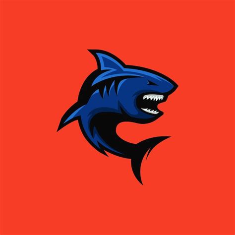 Premium Vector Shark Mascot Logo Illustration