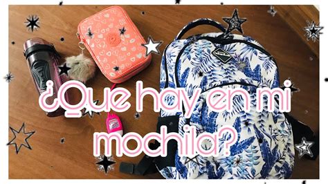 ¿que Hay En Mi Mochila 🎒 Youtube