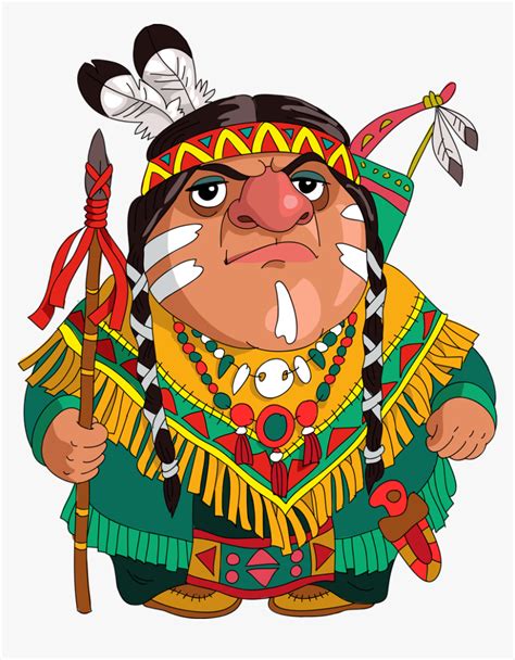 Cartoon Native American