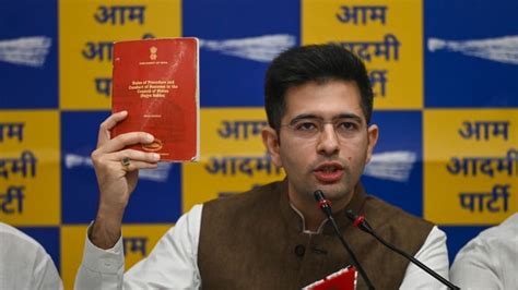 Aap S Raghav Chadha Changes X Bio After Suspension From Rajya Sabha It