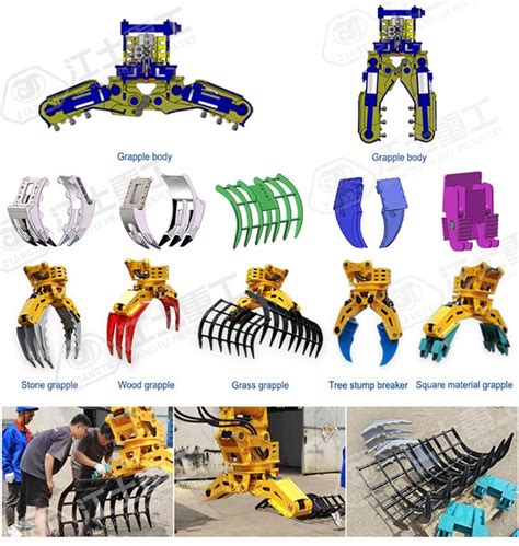 China New Product Multifunctional Hydraulic Grapple For Excavators Have