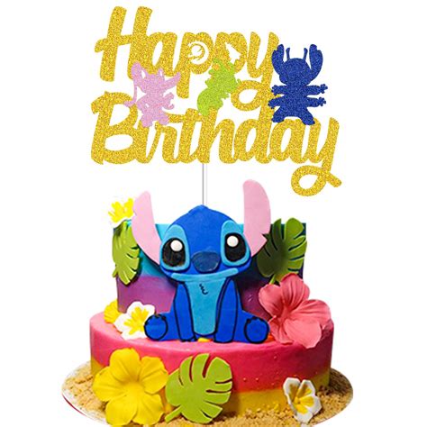 Buy Tavota Lilo And Stitch Cake Topper Happy Birthday Lilo And Stitch