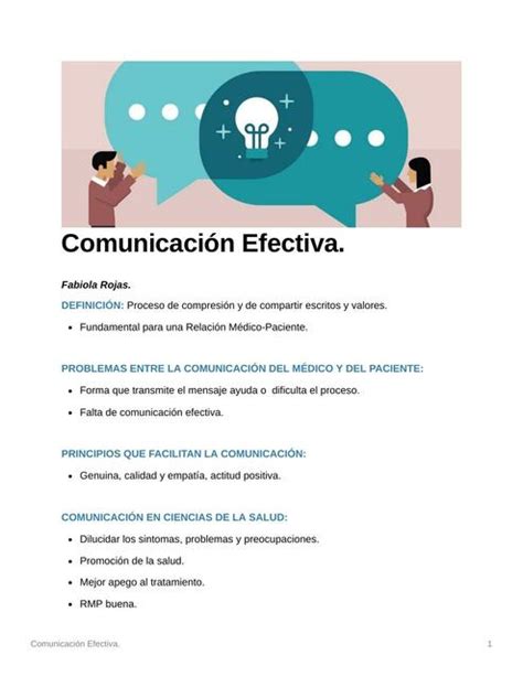 Comunicaci N Efectiva Fabiola Rojas Udocz