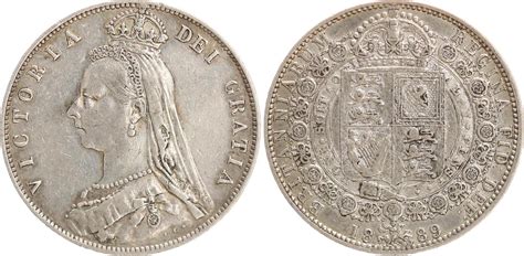 Großbritannien Half Crown 1889 Victoria 1837 1901 ss MA Shops