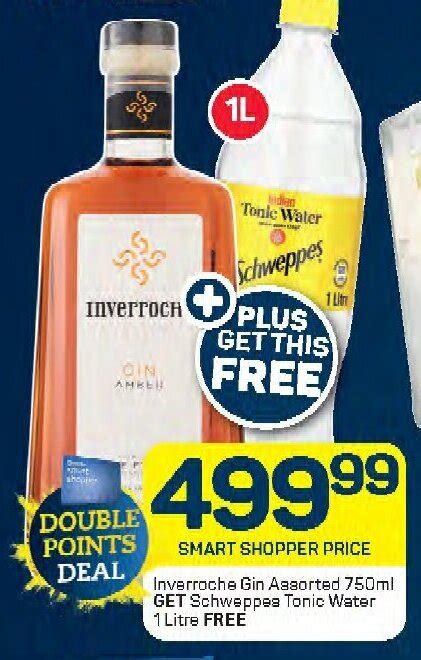 Inverroche Gin Assorted Ml Get Schweppes Tonic Water Litre Free