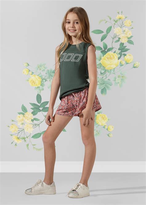 LJ Classic Muscle Tank Tween Military Lorna Jane USA