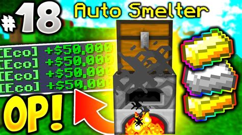 Auto Smelter Easy Minerals Skybounds 18 Minecraft Skyblock Smp Season 3 Youtube