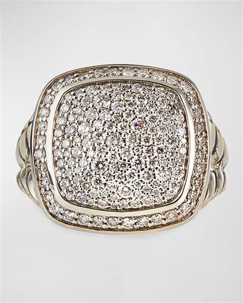 David Yurman 14mm Albion Pave Diamond Ring Neiman Marcus