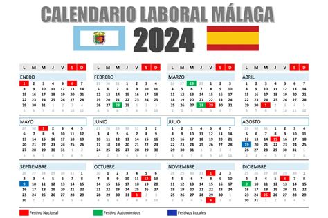 Calendario Laboral Málaga 2024